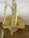 +* Small Yellow Basket Woven Wood With Handle (Copy)