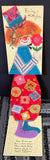 +* Vintage (4) Used Birthday/Mother’s Day  Greeting Card From Child Crafts Scrapbooking