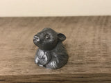 +* Vintage HALLMARK LITTLE GALLERY Fine Pewter Bunny Rabbit 1976 Miniatures