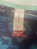 +* Womens No Boundaries XXL Tank Top Mint Green with Aztec Design Hi-Low