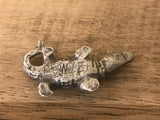 <€€* Pewter Noah's Ark Collection Pair ALLIGATORS/CROCODILES Unbranded