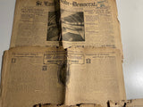 € AS-IS Antique 1904 Newspaper St Louis Globe Democrat Ephemera Delicate Lot#7