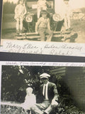 +* Vintage (3) B&W Photographs Family Picnic,  Kids on Antique Car, Uncle & Young Girl Reprints Small Prints Early 1900s-1920s