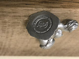 <€€ Vintage HALLMARK LITTLE GALLERY Fine Pewter Squirrel & Acorn 1976 Miniatures