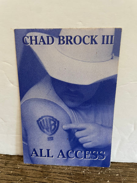+ Vintage UNUSED CHAD BROCK III All Access Pass Window Sticker Country Music
