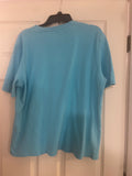 ** Mens XL Berkley Jensen Aqua TShirt Shirt 100% Cotton