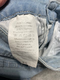 +^ Women’s Junior’s XSmall 26” Light Blue Denim with Gathered Leg Seams Deep Pockets Stretch