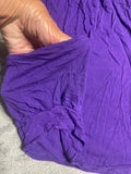 +* Women's Junior’s XSmall Purple Charlotte Russe Sleeveless Top Dress Swimsuit Cover Up Side Pockets Razor Back