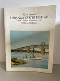 Vintage 32nd Annual URBANNA (Virginia) Oyster Festival Program Nov 1989
