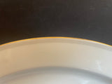 Vintage GRAY DAWN Rosenthal Selb Germany Set/8 10” Dinner Plates Gold rim, Gray band