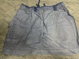 +* Women’s Junior’s Sz 6 28” Waist Old Navy Blue & White Stripe Drawstring Waist Skirt Cotton
