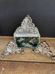 <€€ Silver Plated Buffet Flatware Caddies Set/3 Knife Spoons Forks with Box Holds Service for 12