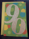 New Greeting Card HAPPY 90th BIRTHDAY w/ Envelope American Greetings