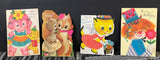 +* Vintage (4) Used Birthday/Mother’s Day  Greeting Card From Child Crafts Scrapbooking