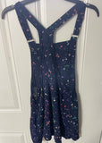 +* Womens/Juniors American Eagle Jumper Dress Small Sleeveless Navy Blue Paint Splatter Design