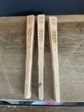 + SET/3 Wood Hand Fans Foldable 2 Sizes