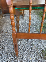 <€€ Vintage Jenny Lind Maple Spindle Twin Size Headboard/Footboard without rails
