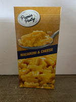 <€€ Lot/2 Premier Pantry Macaroni & Cheese Pasta in Cheddar Sauce 7-7.25oz Boxes Best by January 8, 2026, February 7, 2026