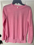 +* Womens/Juniors Pink XSmall Long Sleeve Under Armour Top Tshirt Activewear Cotton