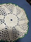 +* Vintage (2) Crocheted Doilie & Potholder
