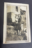 +* Vintage Woman & Child on Stoop B&W Pre-1950s Aunt Momie & Laura
