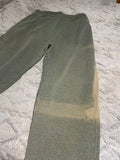 +* Blemished Mens Large WILSON Olive Green Joggers Sweatpants Basketball Warm Up Pants Activeware Pockets