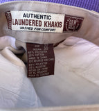 +* Mens Beige Khaki Chino Pants By ALK Authentic Laundered Khakis 32x30 Polyester/Cotton