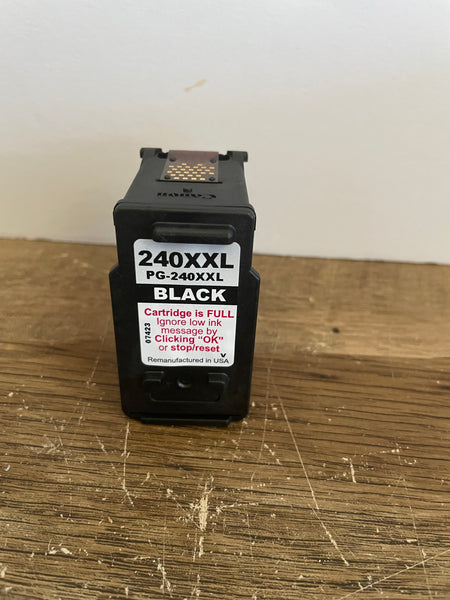 + EMPTY/USED Replacement for Canon PG-240XXL Fine Black Ink Cartridge Generic