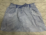 +* Women’s Junior’s Sz 6 28” Waist Old Navy Blue & White Stripe Drawstring Waist Skirt Cotton