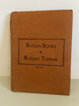 [U] WWII War Ration Stamps Book #3 Lot With Holder & Red Point Tokens Missouri