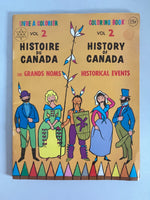 Vintage New Set of Three The Discoveries of Canada History Children’s Coloring Books Rare