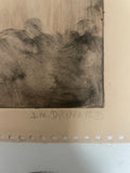 +* Art Monotype Abstract Drawing of Ghostly Figure 1960’s by J.M. DRINAR