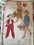 + Set/5 Vintage GIRLS Size 6 Smock DRESSES TOPS PANTS SHORTS Jumper Patterns 1960s 1970s