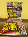 NEW Set/2 NATIONAL ENQUIRER Magazine December 2021 Biden Meghan Markle