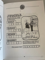 <€€ New Vintage 1998 JUMBLE Grab Bag Puzzle Book by Triumph Books