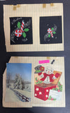 +* Vintage (27) Used Christmas Holiday Greeting Cards Crafts Scrapbooking