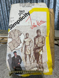 + Vintage MEN’s Medium 38-40 PAJAMAS Wrap Around Robe in 2 Lengths Pattern SIMPLICITY 5163, 1981