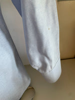 * Mens Honors 16-1/2 Sz 32/33 Single Needle Tailoring Blue Button Down Cotton Long Sleeve Shirt