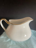 Vintage Johnson Bros GROSVENER White China Gold Rim CREAMER 1920s England