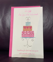 New Greeting Card BRIDE & GROOM WEDDING WISHES w/ Envelope American Greetings