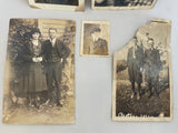 Antique Vintage Lot/5 Photos Photographs B&W FAMILY