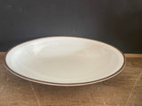 + Vintage Pfeiffer & Lowenstein Schlackenwerth Austria Empire II White China Gold Rim Vegetable SERVING DISH 1940s