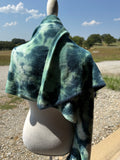 +* Womens/Juniors C.C Exclusives Girlie Girl Blue/Green Tie Dye Shawl Neck Wrap Scarf