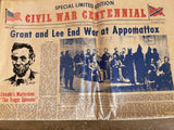 + Vintage CIVIL WAR CENTENNIAL Newspaper Special Limited Edition April 9, 1965