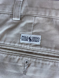 +^ Mens Beige Khaki Chino Pants By Ralph Lauren Polo 33x30 Cotton