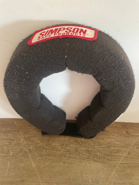 + Simpson Racing Adjustable Neck Brace 360 Degree Style YOUTH Black 28” Velcro closure