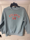 +* Womens Juniors Small Light Blue Atlanta GA Sweatshirt