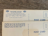 + Vintage UNUSED POST CARDS Lake OKOBOJI in IOWA The Queen Spirit Lake Vacation Village
