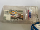 +* Vintage Nascar Atlanta Motor Speedway NAPA 500 Tickets in Clear Ford Lanyard Ticket Holder 11/1999