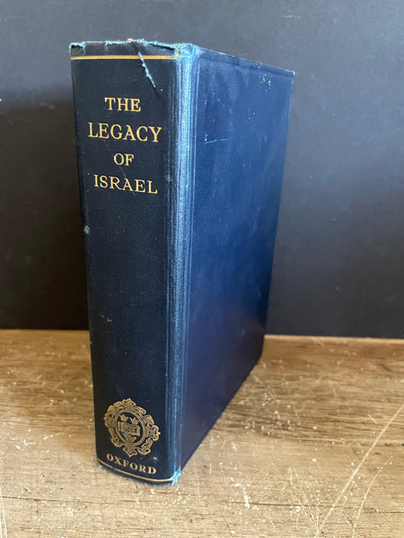 The LEGACY of ISRAEL Oxford Press Great Britain Inscription Hardcover 1928